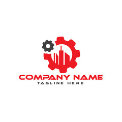 Creative logo abstract 3d cube for building company
