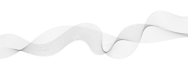 abstract black and white vector wave background. 