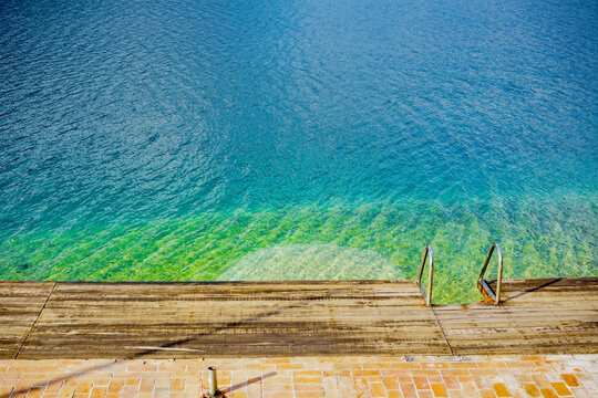 wooden pier by the lake
