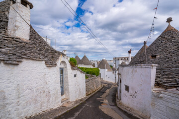 Alberobello Village view in Italy