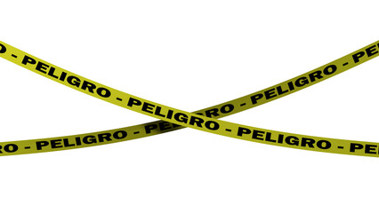 Peligro. Cintas. 3D.	