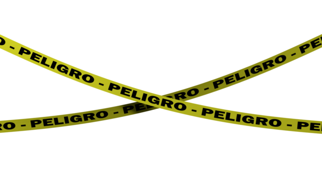 Peligro. Cintas. 3D.	