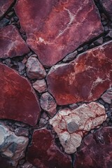 Maroon Stones Closeup - AI Generated