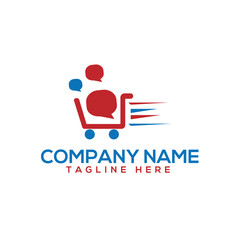 Online study logo with modern outline style and business 
