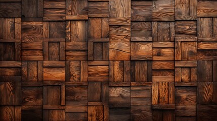 Wooden oriental background with Arabic patterns. Generative AI