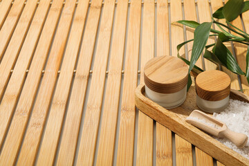 Self care concept, bamboo accessories for self care