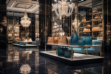High End Luxury Store With Elegant Display, Generative AI