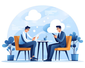 Brainstorming Session: Office Workers Engage in Creative Meeting Generative AI