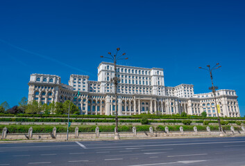Naklejka premium The Palace of the Parliament, Bucharest, Romania.