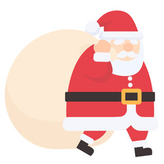 cartoon santa claus