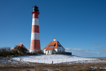 Lighthouse of Westerhever, North Frisia, Germany