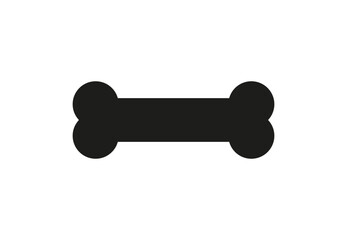 Dog bone outline icon. Vector illustration