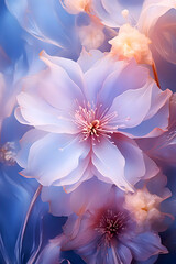 Fototapeta na wymiar Beautiful delicate romantic flowers for a gift or congratulations