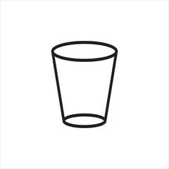 glass of water icon vector illustration symbol