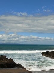 Relaxing Sunday on the shore away from downtown business