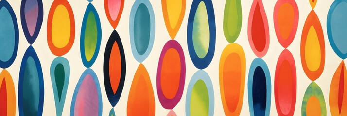 Abstract illustration wallpaper background design, colorful drawing, pattern, wide resolution