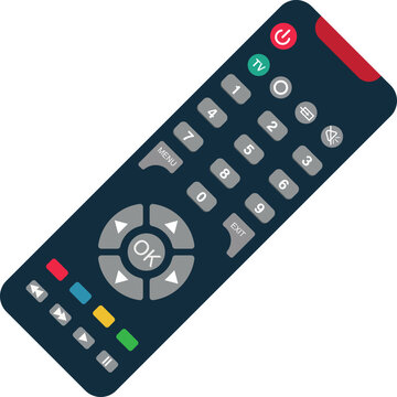 Professionally illustrated remote control illustration on a white background
