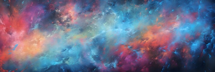 Abstract illustration wallpaper background design, colorful drawing, pattern, wide resolution