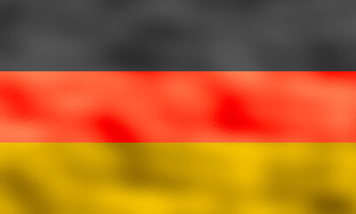 High-Resolution Flag of Germany in 3:5 Original Proportions, German Flag Design With Metallic Glossy Texture, Perfect for Presentations, Branding, Patriotic Art, or Digital Backgrounds