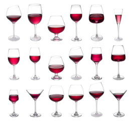 Red wine and goblet transparent background PNG easy to use