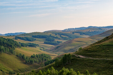 Naklejka premium Landscape in Dumesti, Romania