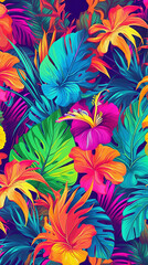 Floral wallpaper watercolor