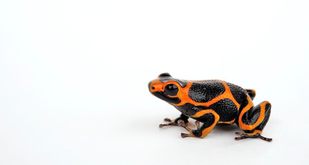 Mimic Poison Frog // Falscher Fünfstreifen-Baumsteiger, Zweipunkter (Ranitomeya imitator)...
