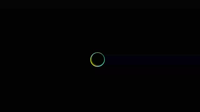 Union, multiple neon circles interactions, repetitive motion animation, isolated on black, 4K graphic animation, data, digital, ball, minimal, futuristic, modern, web, design, graphic