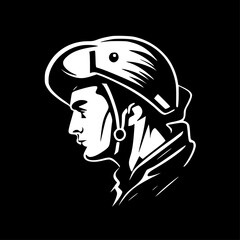 Soldier - High Quality Vector Logo - Vector illustration ideal for T-shirt graphic