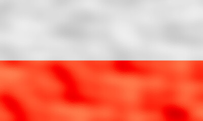 Flag of Poland. 5:8 Proportions. Original to scale. Polish special flag. Metallic glamour design.
