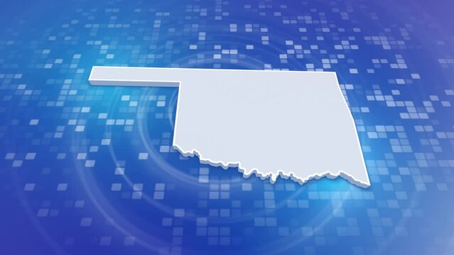Oklahoma State (USA) 3D Map on Minimal Background
Multi Purpose Background with Ripples and Boxes with 3D Country Map
Useful for Politics, Elections, Travel, News and Sports Events
