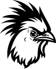 Fototapeta premium Chicken | Minimalist and Simple Silhouette - Vector illustration