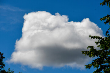 Clouds on the Nordic summer sky