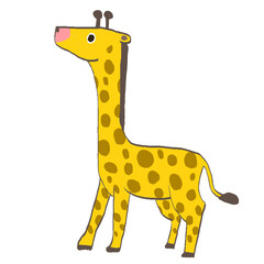 giraffe cartoon illustration