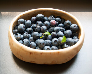  Berries in a handmade plate