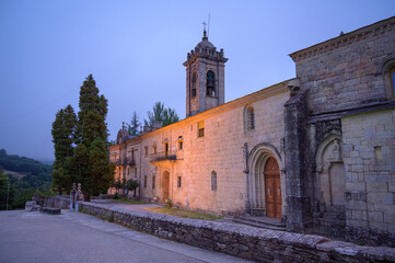 Fototapeta na wymiar Capturing the Beauty of Convento de la Magdalena in Sarria, Spain