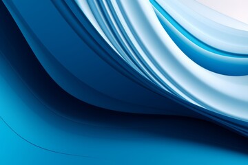 Naklejka premium Illustration of a blue and white abstract background with dynamic and fluid wavy lines, created using generative AI