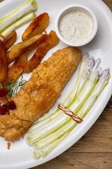 A delicious fish dish in a restaurant