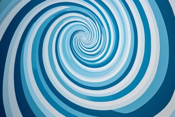 Illustration of a blue and white background with a mesmerizing spiral design created using generative AI