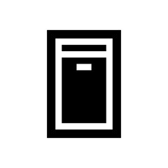 switch off glyph style vector icon for any project