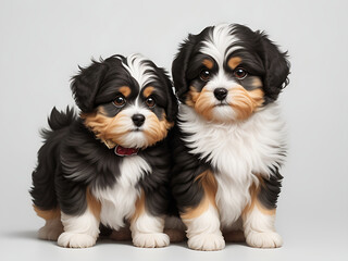Portrait of Beautiful happy havanese puppy dog,  puppy, dog, pet, white, cute, doggy,
