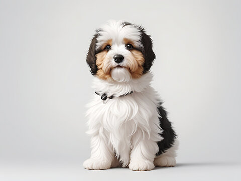 Portrait of Beautiful happy havanese puppy dog,  puppy, dog, pet, white, cute, doggy,