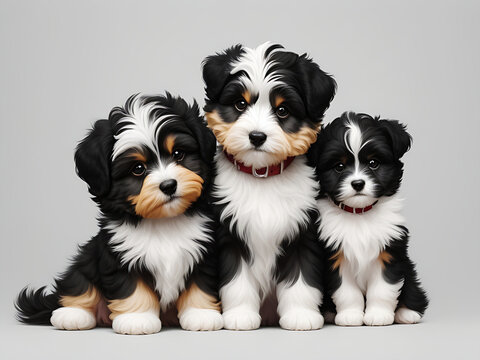 Portrait of Beautiful happy havanese puppy dog,  puppy, dog, pet, white, cute, doggy,