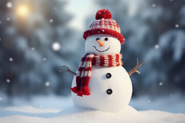 christmas snowman, generative ai