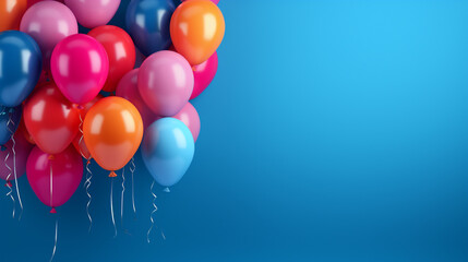 bunch of colorful balloons, generative ai