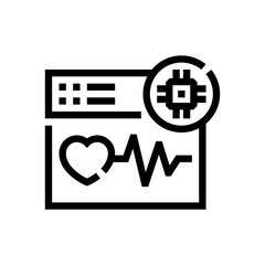 medical line design style icon for web and graphic design
