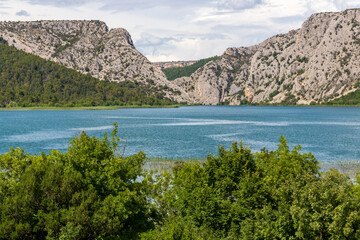 Krka river at Krka national park in Croatia.