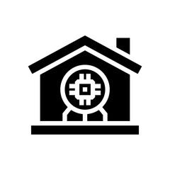 smarthome glyph style vector icon for any project
