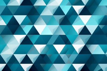Obraz premium Illustration of a abstract background with blue and white triangles created using generative AI