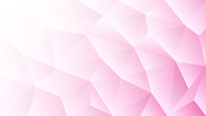 Pink Geometric Shape Pattern. Abstract Polygon Background. Technology Banner Wallpaper. Valentine's day. Vector Illustration